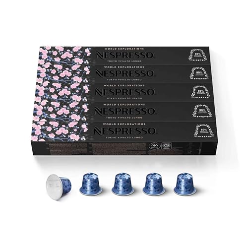 Nespresso Capsules Original Line Tokyo Vivalto Lungo Medium Roast Coffee 50 Count Coffee Pods - Image 1