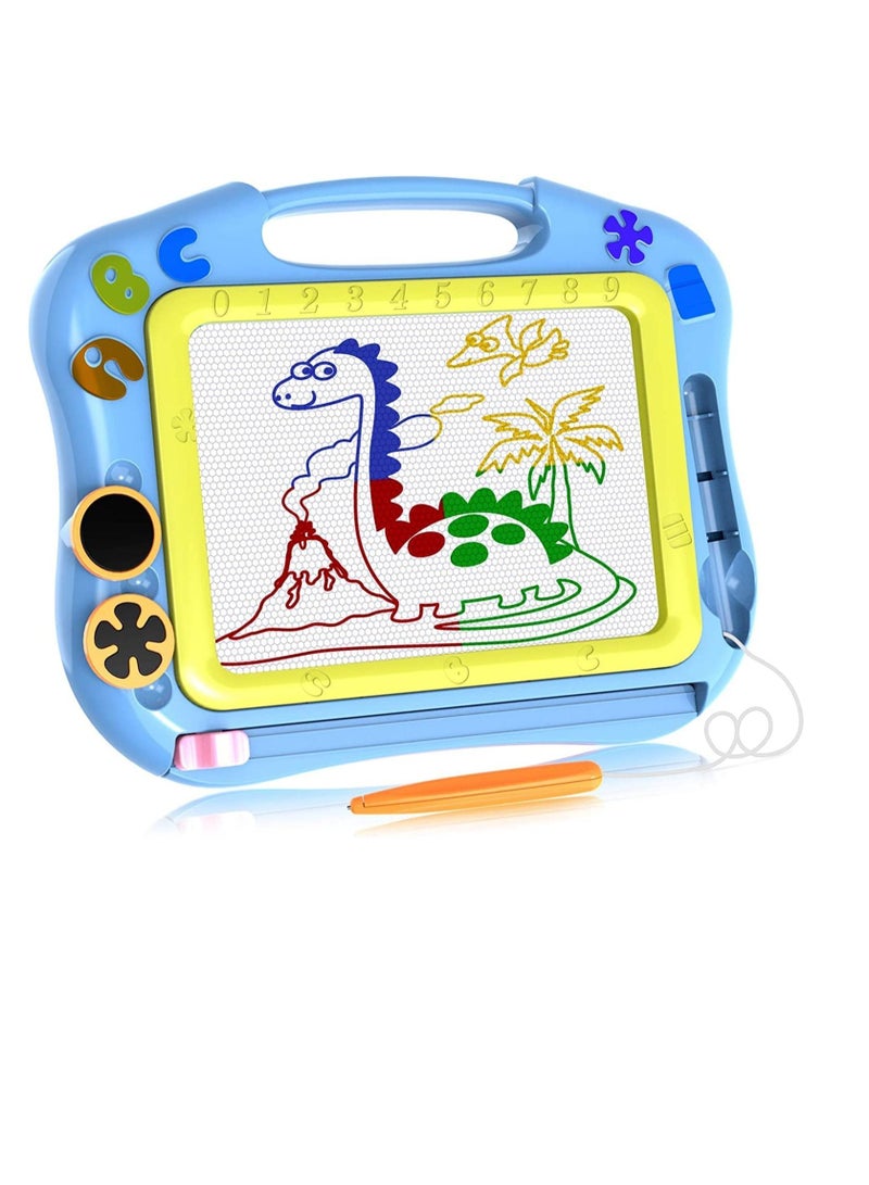 Suntown Magnetic Drawing Board table with Stamps PenColorful Erasable Magnet Writing Sketching Pad for Toddlers Learning Toys  Education Doodle Toys for 3+ YearOld Kids Birthday Gift - Image 1