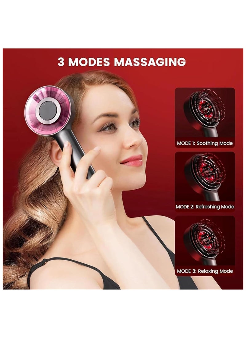 ASIV Hair Massager, Portable Smart Scalp Hairbrush, Multifunctional 3-in-1 Electric Scalp Massage Comb, Head Massager (Grey)  - Image 2