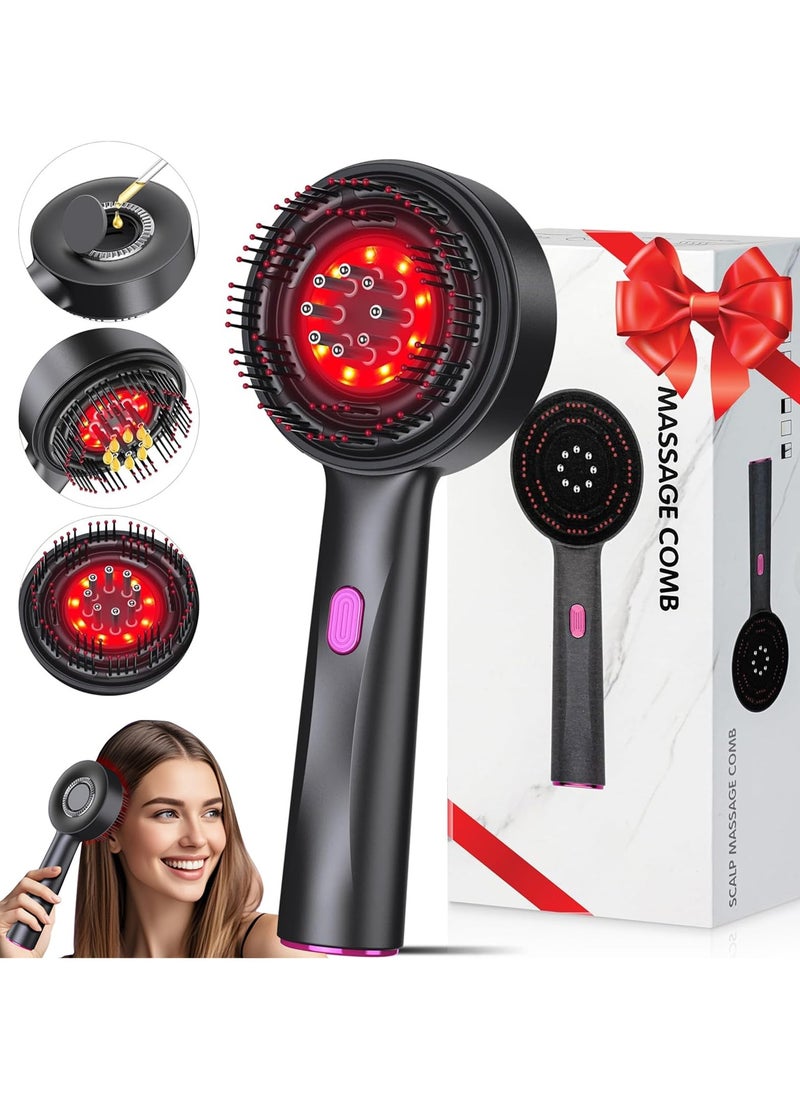 ASIV Hair Massager, Portable Smart Scalp Hairbrush, Multifunctional 3-in-1 Electric Scalp Massage Comb, Head Massager (Grey)  - Image 1