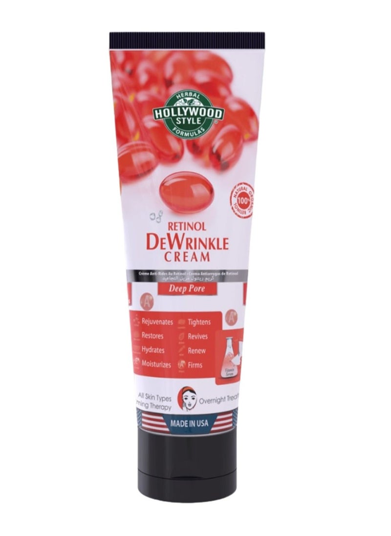 HOLLYWOOD STYLE - Retinol DeWrinkle Cream 100ml - Image 1