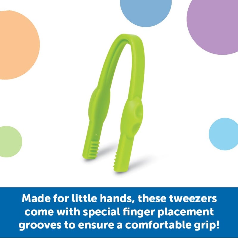 Learning Resources Easy-Grip Tweezers - Sensory Bin Tools, Tongs for Kids, Fine Motor Skills, Montessori Grabber Tool, Toddler Activities, School and Teacher Supplies, Daycare Essentials - Image 3