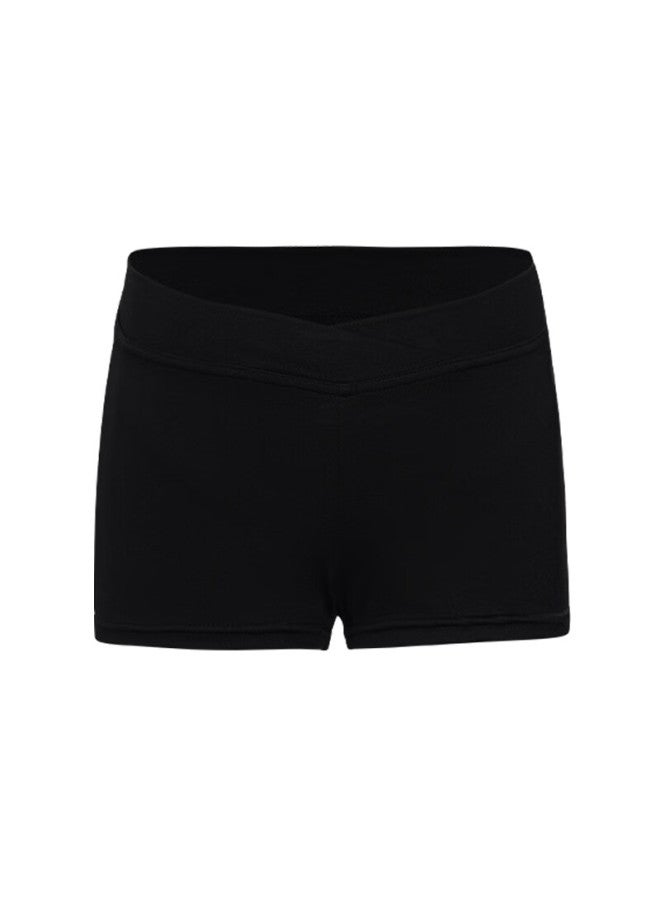 Aiwuge Dance Shorts For Girls, Ballet-specific Three-quarter Length Dance Practice Pants For Chinese Dance Exams, Black, Size 130