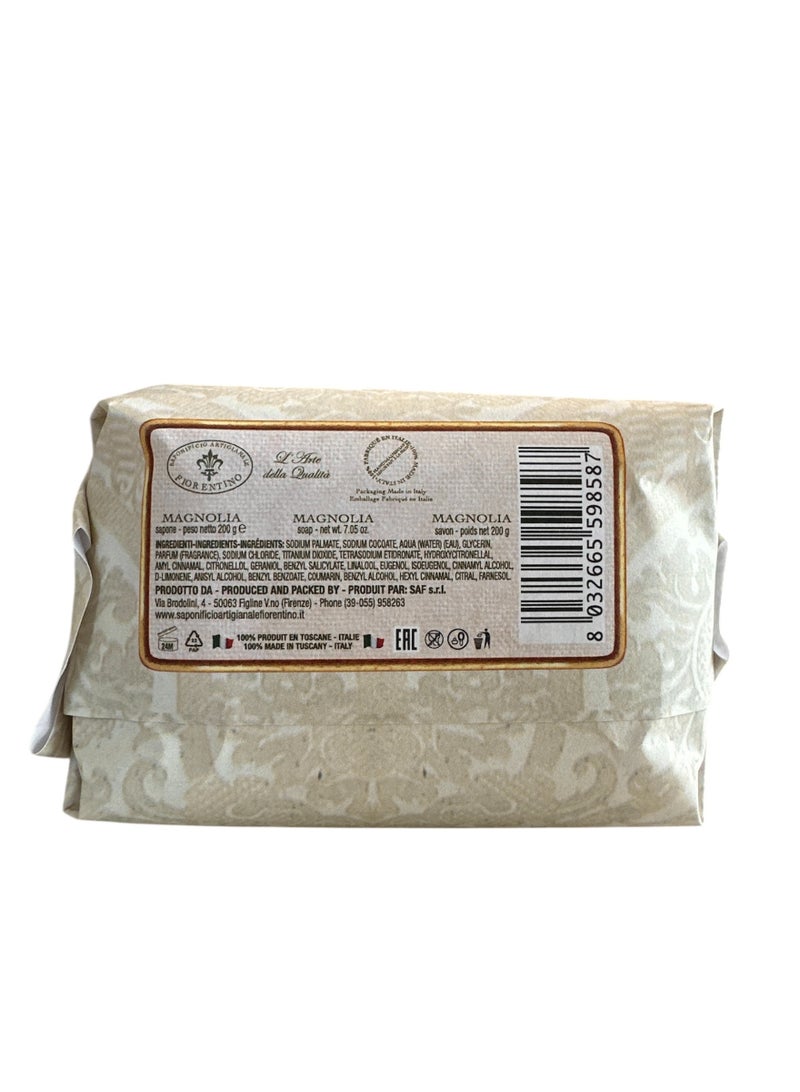 SAPONIFICIO ARTIGIANALE FIORENTINO Magnolia Soap (200g) - Image 3