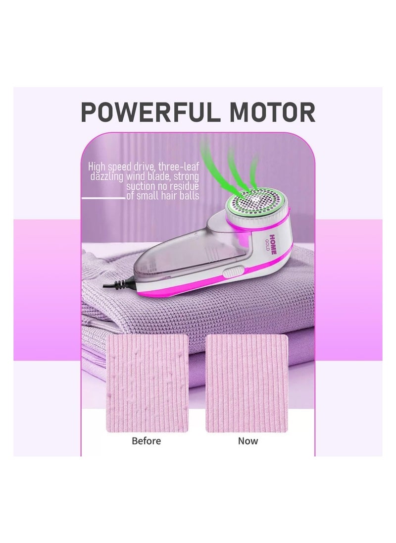Home Gold - Clothes Lint Remover - Lint Shaver & Honeycomb Net, Easy to Use, Ergonomic Design with Visible Hair Ball Box, HG-088 - Image 1