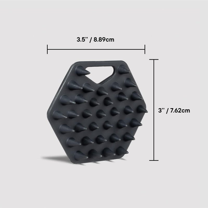 TOOLETRIES Beard Scrubber - Silicone Beard Brush & Exfoliator for Men, Deep Cleans & Unclogs Pores, Ergonomic Handle Design, Removes Beardruff - Charcoal - Image 4