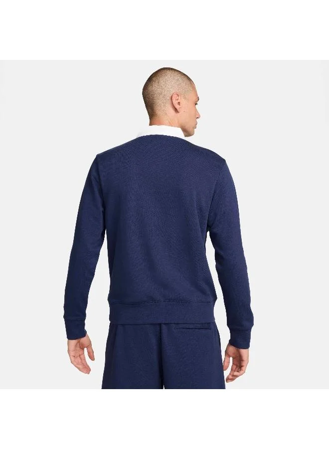 Nike Men's Club Fleece Long-Sleeve Polo Shirt