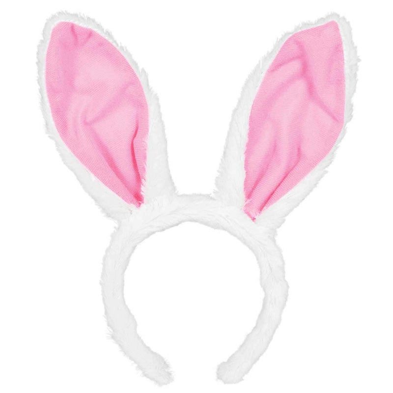 Amscan Pink Plush Bunny Ears Headband - 11" x 5" (Pack Of 1) - Perfect For Costume Parties & Celebrations