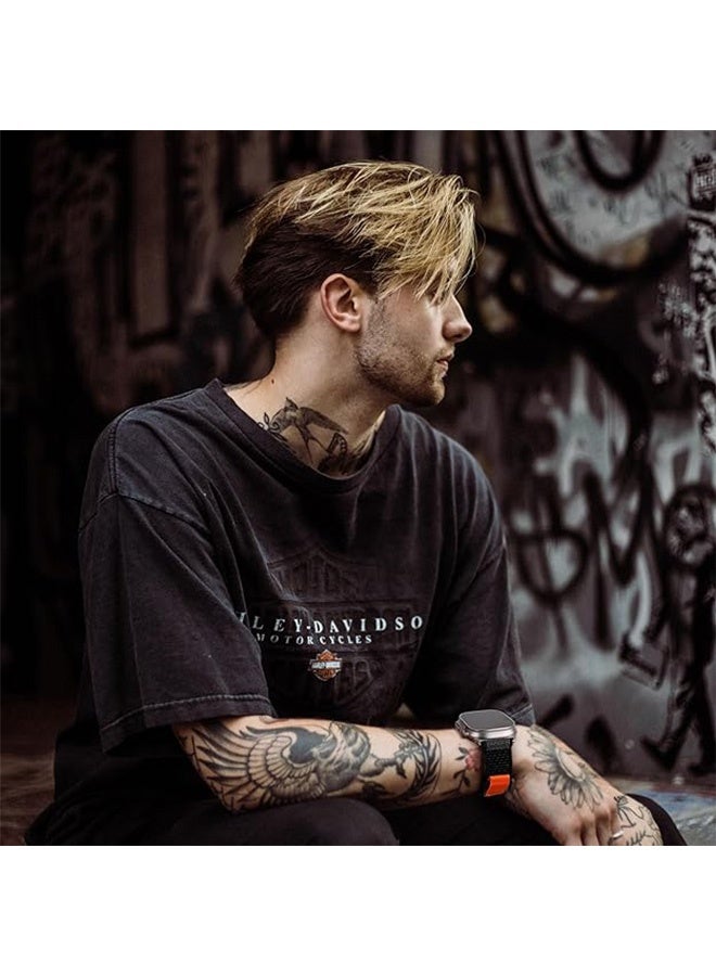 MXN 3 Pcs Nylon 42/44/45/46/49mm Apple Watch Watch Bands - Soft Breathable Adjustable Sports Replacement Strap for iWatch Bands Ultra Series 10 9 8 7 SE 6 5 4 3 2 1 - Image 5