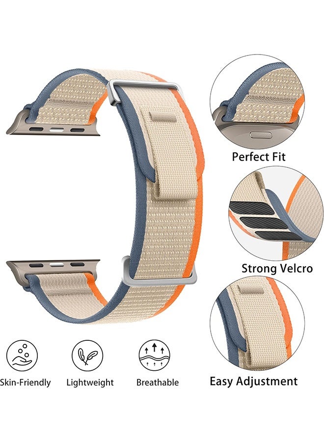 MXN 3 Pcs Nylon 42/44/45/46/49mm Apple Watch Watch Bands - Soft Breathable Adjustable Sports Replacement Strap for iWatch Bands Ultra Series 10 9 8 7 SE 6 5 4 3 2 1 - Image 3