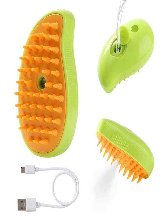 PAWS SAMRAT Dog & Cat Steam Brush for Shedding Grooming Brush With Steam Rechargeable Steam Pet Brush for Dog And Cat, Steamy Cat Brush 3 In1, Self Cleaning Steam Brush for Massage, Clean and Removing Loose Hair - Image 1