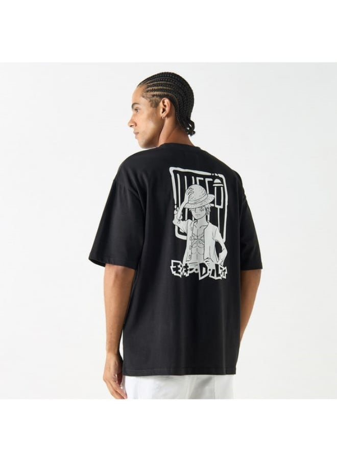 SP Characters - One Piece Print Crew Neck T-shirt with Short Sleeves - Image 1