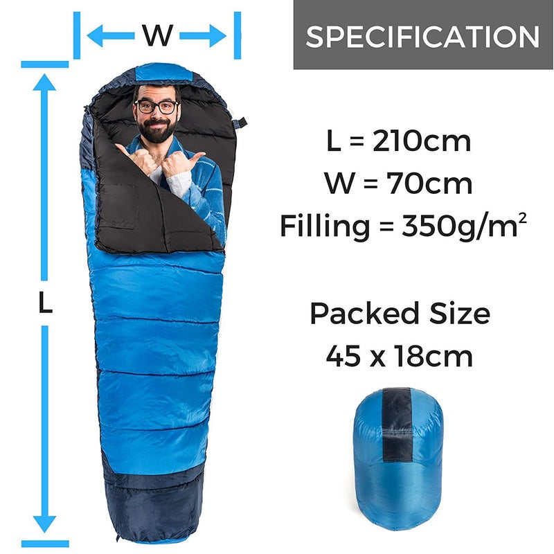 Shopper52 Camping Tent Portable Foldable Tent for Picnic/Hiking/Trekking Tent Dome Tent 2 Person Tent with Waterproof Thick Carry Bed Camping Bag Sleeping Bag 2 Pcs Sleeping Bag - 2TENTSLEEPING2 - Image 5