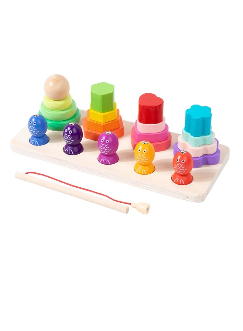 Factory Price 4 Coloumn Tower and Magnetic Fishing Game - Image 1