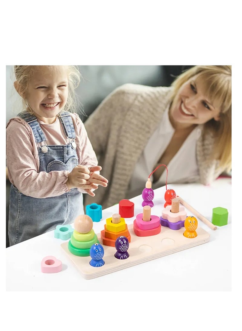 Factory Price 4 Coloumn Tower and Magnetic Fishing Game - Image 3