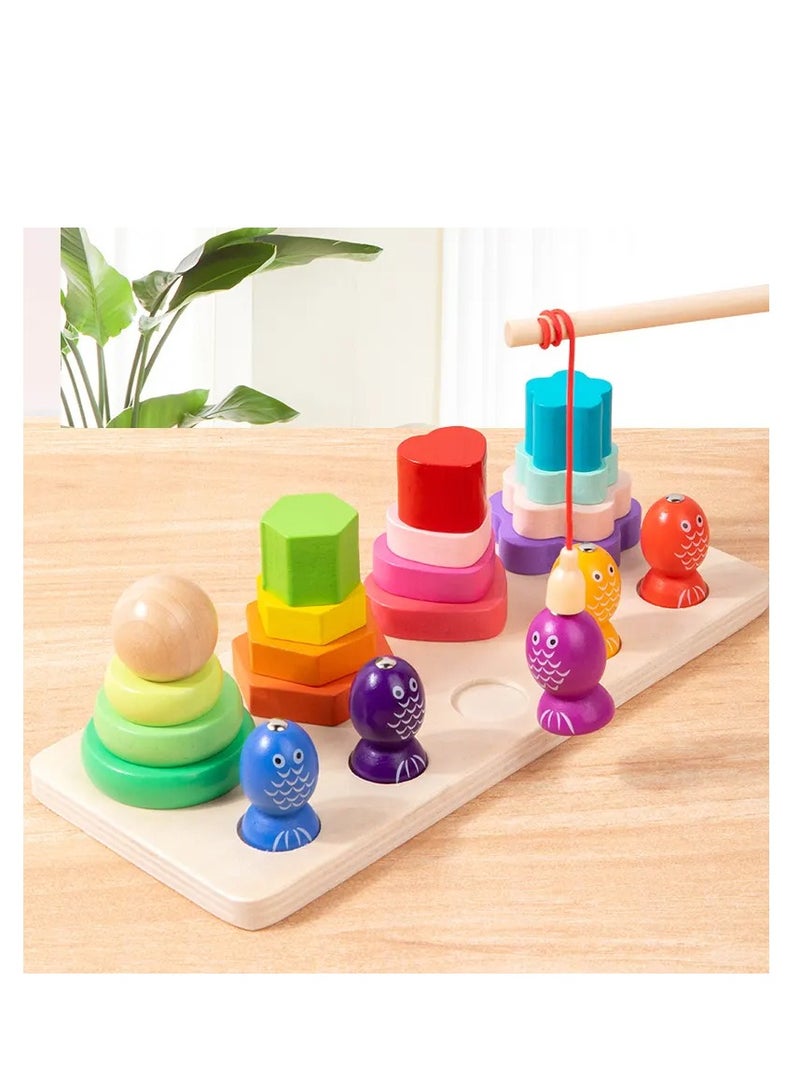 Factory Price 4 Coloumn Tower and Magnetic Fishing Game - Image 5
