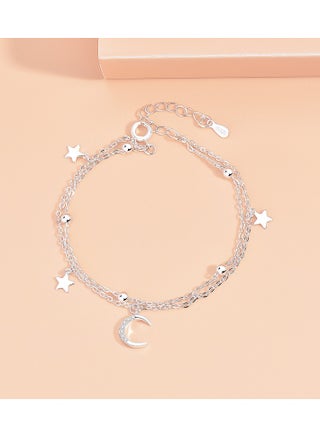 Tassel Star Moon سوار (فضي)