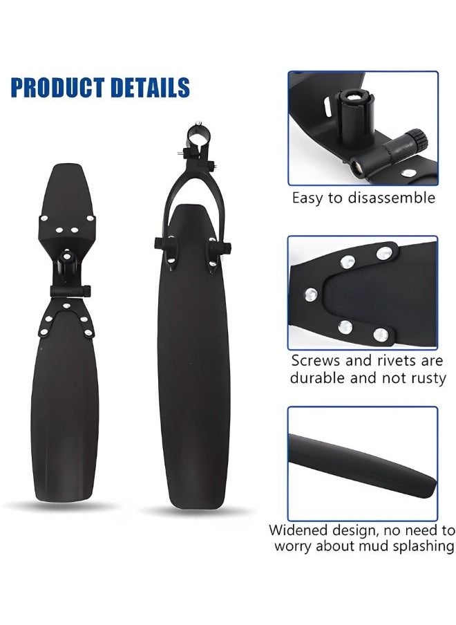 GROIC Bike Mudguard Bicycle Fender E-Bike Mountain Adjustable Quick Release Patent Design Front/Rear Fenders Set  - Image 2