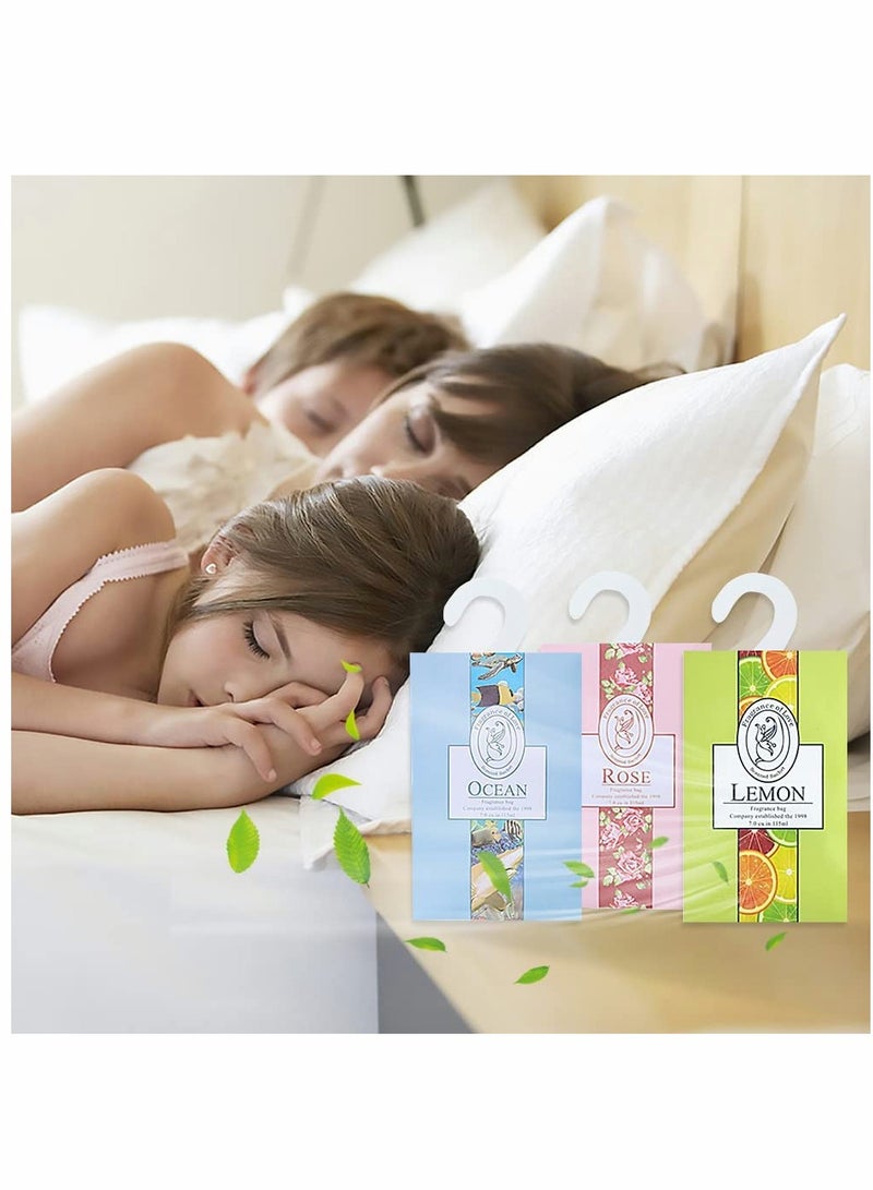 KASTWAVE Scented Sachet 12Pcs Fragrance Sachet Bags Wardrobe Fresheners Drawer Fresheners Long Lasting for Drawers Closets Wardrobes Bathrooms Cars - Image 3