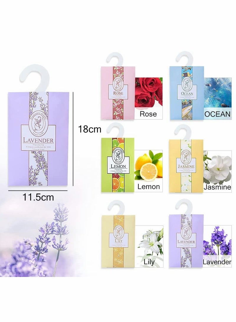KASTWAVE Scented Sachet 12Pcs Fragrance Sachet Bags Wardrobe Fresheners Drawer Fresheners Long Lasting for Drawers Closets Wardrobes Bathrooms Cars - Image 4