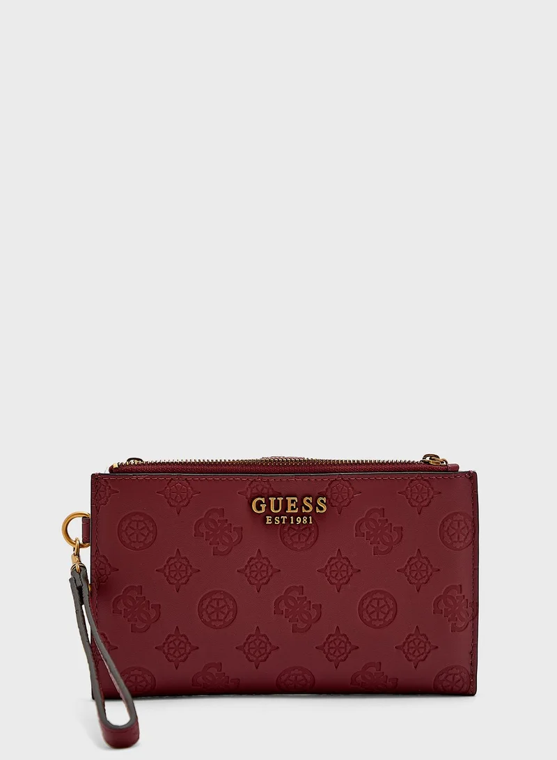 GUESS Laurel Double Zip Organizer Wallet