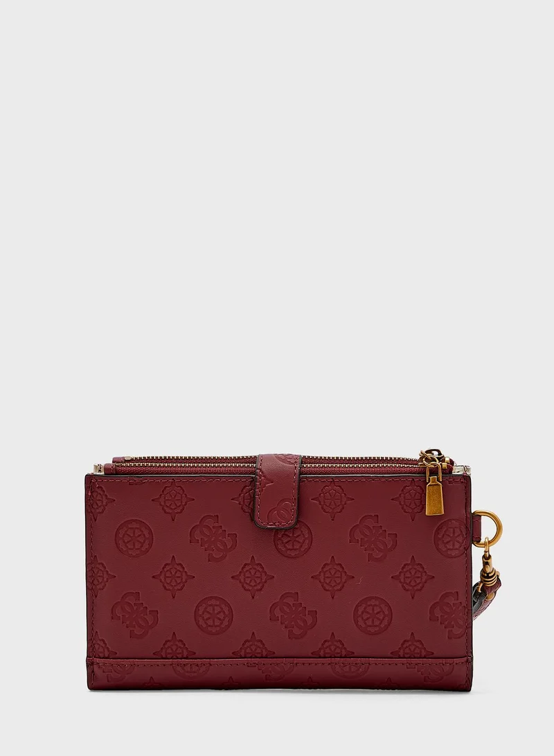 GUESS Laurel Double Zip Organizer Wallet