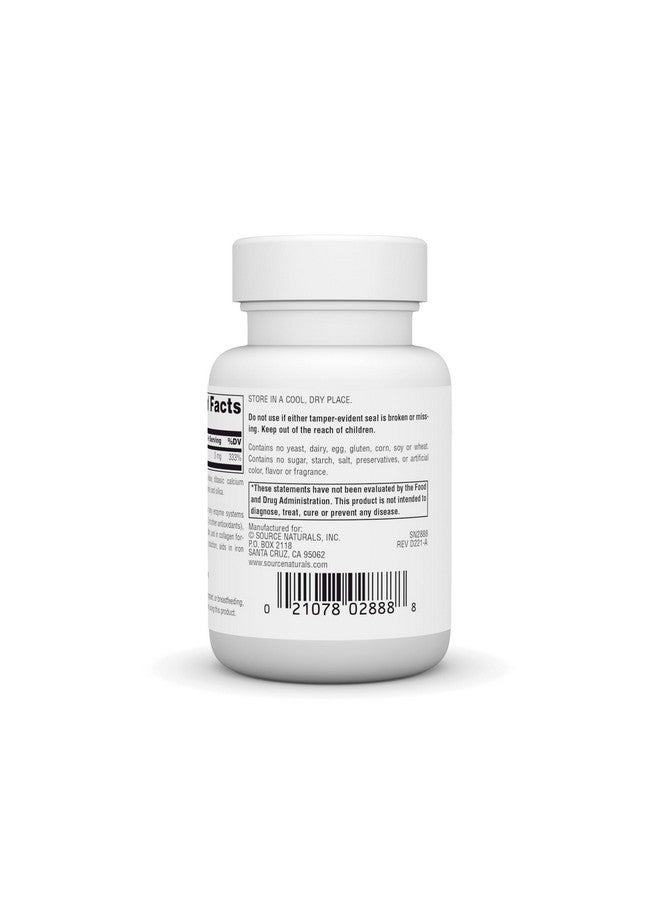 Source Naturals Source Naurals Copper, Supports Energy, Cognition, and Immune Health*, 3 mg - 60 Tablets - Image 3