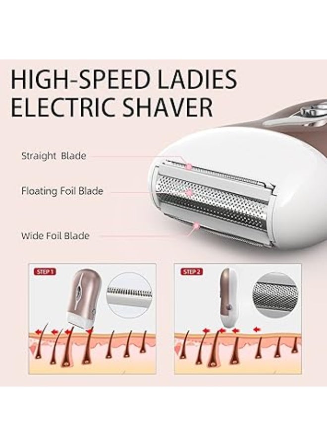 KASTWAVE Epilator for Women, Cordless Depilator for Women, Rechargeable Lady Face Shaver, Hair Removal Device for Arm Leg Underarm (Pink) - Image 2
