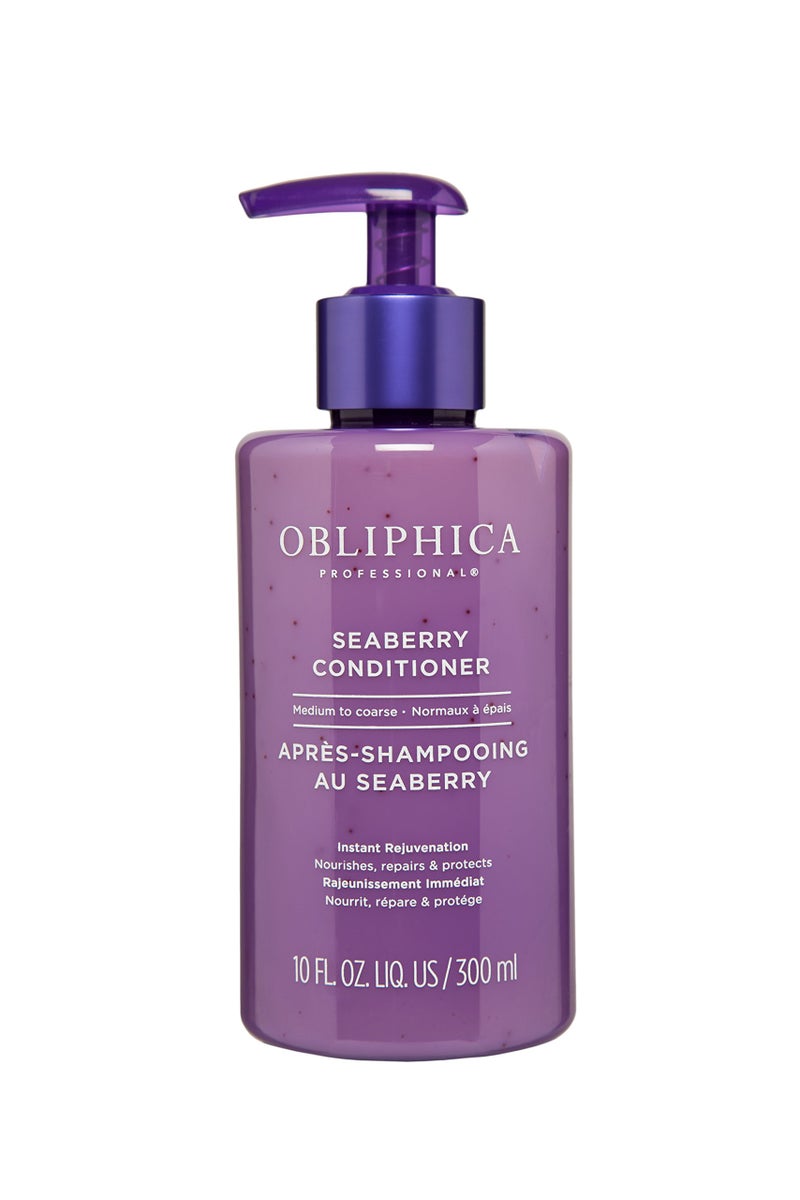Obliphica Professional Obliphica Seaberry Conditioner for Wavy Hair - Frizz Control, Curly, Damaged Repaired Hair - Hair Mask & Treatment for Dry Hair and Growth - 10 Fl Oz