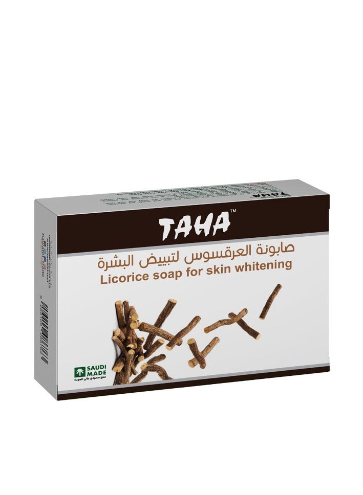 طه صابونة خلاصة العرقسوس لتبييض البشرة 75 غرام 