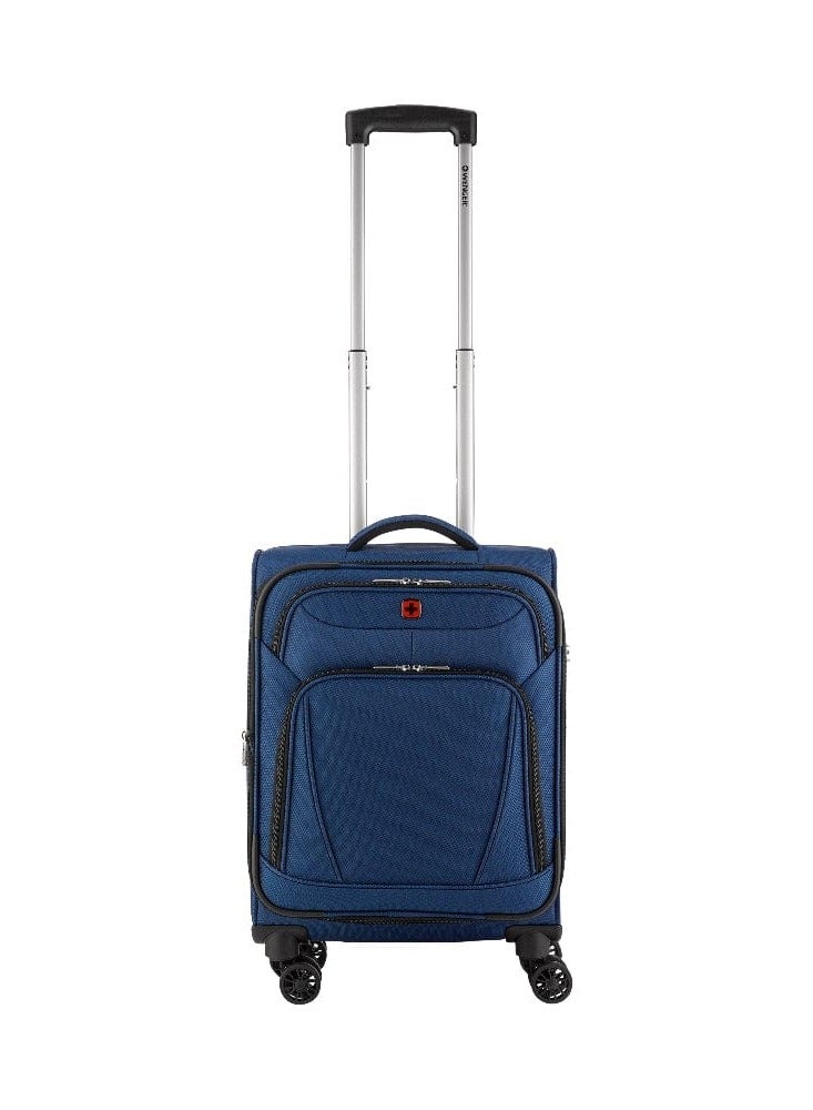 Wenger Beaumont Lite Carry-On Softside Expandable 57cm Cabin Luggage Trolley Blue - 612382 - Image 1