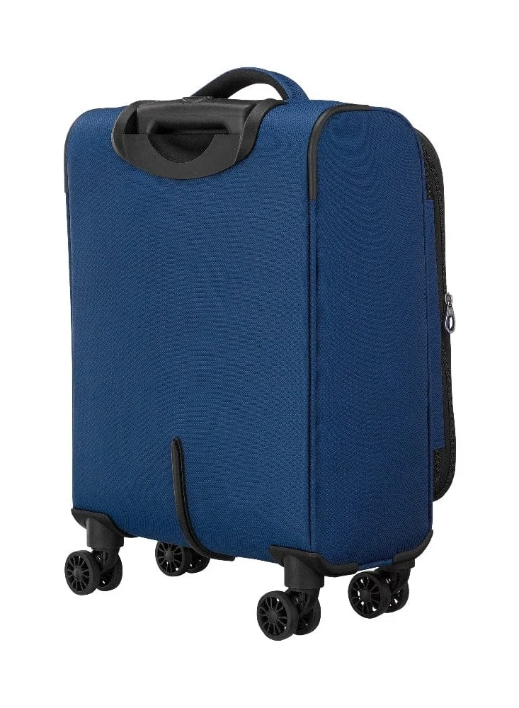 Wenger Beaumont Lite Carry-On Softside Expandable 57cm Cabin Luggage Trolley Blue - 612382