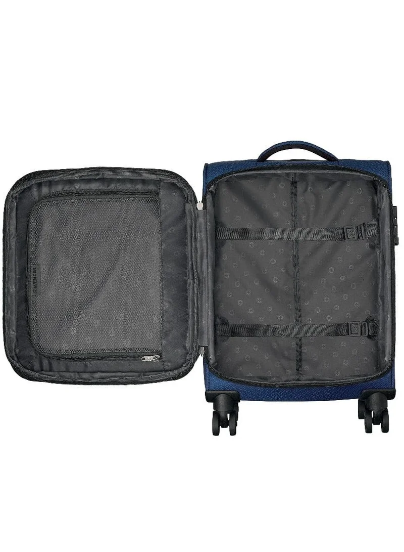 Wenger Beaumont Lite Carry-On Softside Expandable 57cm Cabin Luggage Trolley Blue - 612382