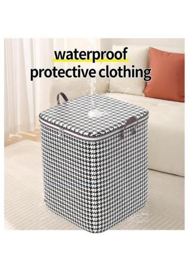 Generic Large Storage Bag  Handheld Quilt Organizer Non-Woven Waterproof And Moisture Resistant Clothes Organizer Foldable  With Durable Handle Storage Organizer 180l Brown Color  - Image 5