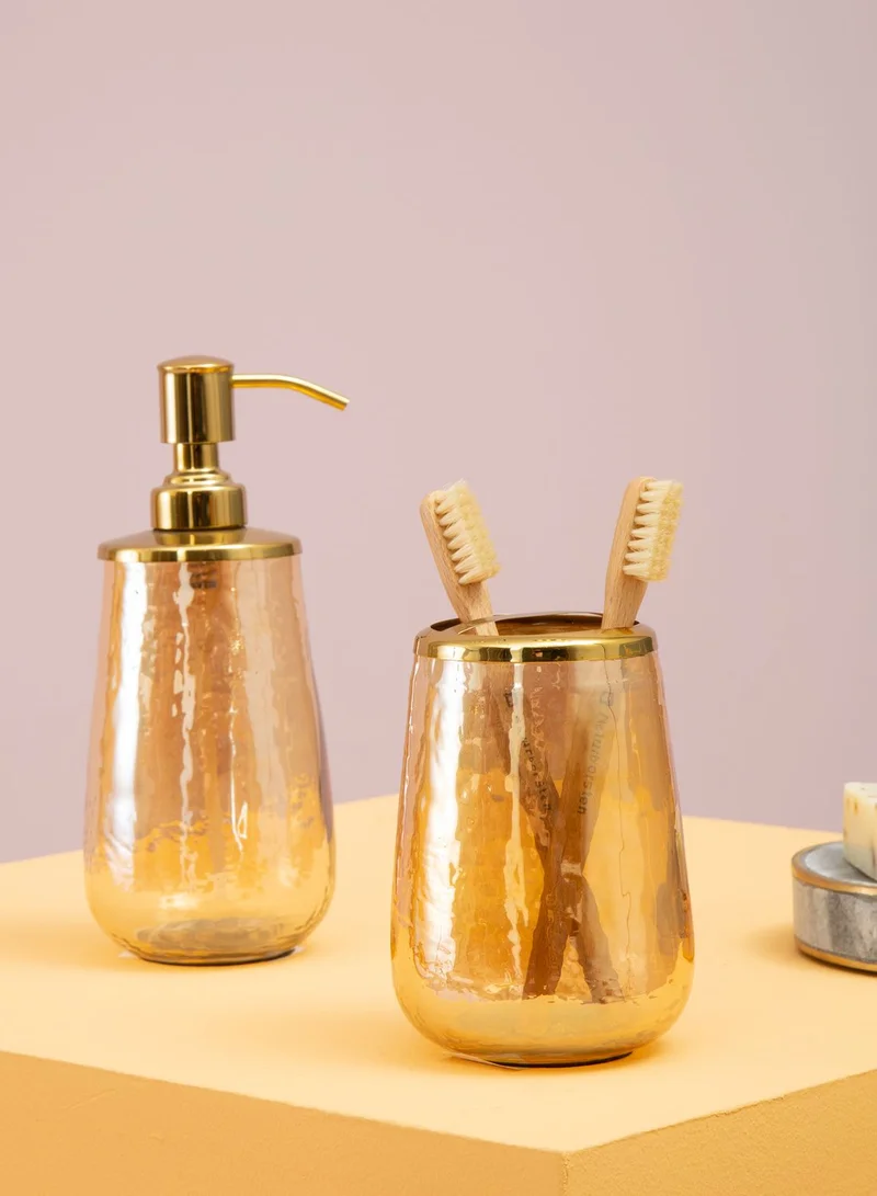 Premier Allegra Gold Glass Soap Dispenser