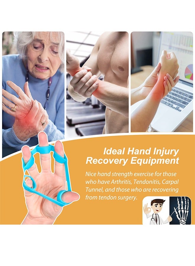 Hand Grip Strengthener, Finger Exerciser, Grip Strength Trainer (6 PCS),New Material,Forearm Grip Workout, Finger Stretcher, Relieve Wrist Pain, Carpal Tunnel, Trigger Finger, Mallet Finger and More. - Image 5
