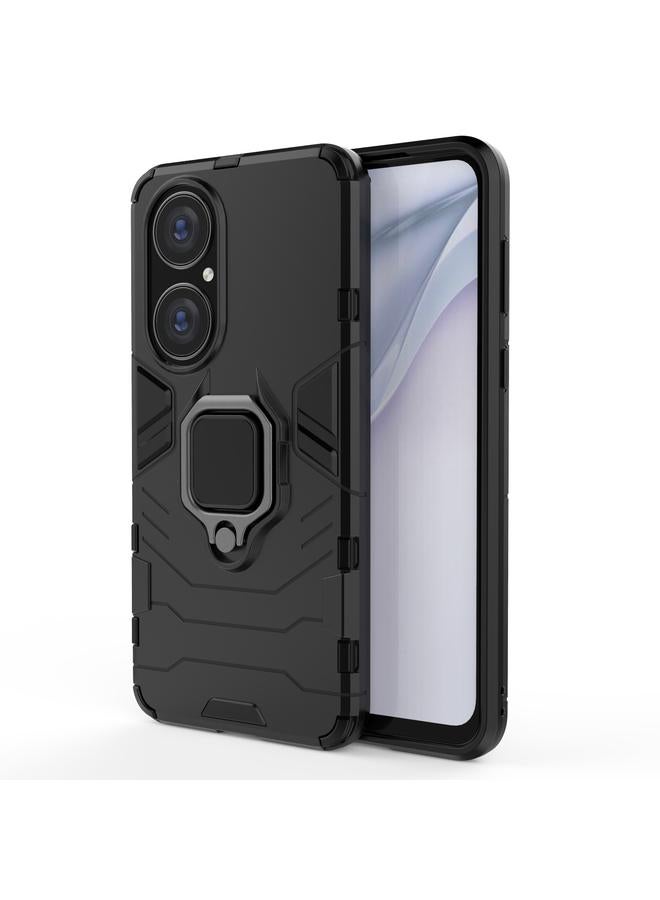 Zaboon Case For Huawei P50 PC + TPU Shockproof Protective Case with Magnetic Ring Holder - Image 1