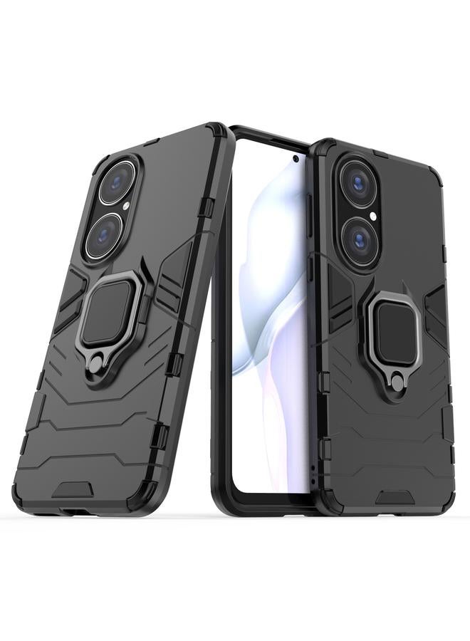 Zaboon Case For Huawei P50 PC + TPU Shockproof Protective Case with Magnetic Ring Holder - Image 2