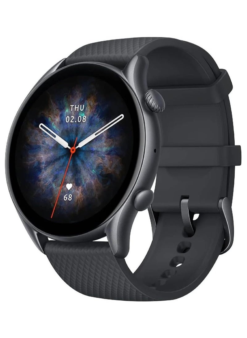 Amazfit GTR-3-PRO-Smart Watch  Latest version-INFINITE- (Smart Watch for Smart phones with Bluetooth Call Alexa GPS WiFi, Men's Fitness Tracker 150 Sports Modes, 1.45”AMOLED Display, Blood Oxygen Heart Rate Tracking)(Black)  - Image 1