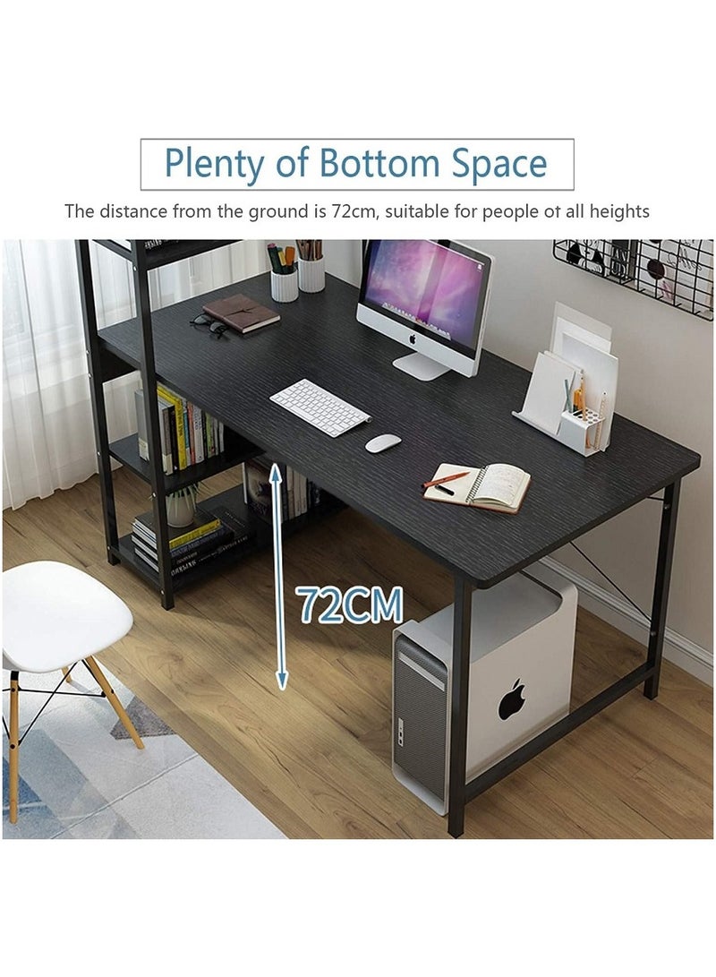 AGD Computer Desk with Storage Shelves Study Writing Table for Home Office, Modern Simple Style - Image 3