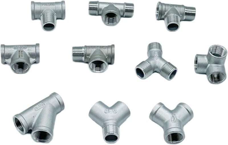304 Stainless Steel BSPT Pipe Tee Connector 1 Inch Female Male Thread For Water Oil Gas - Image 3