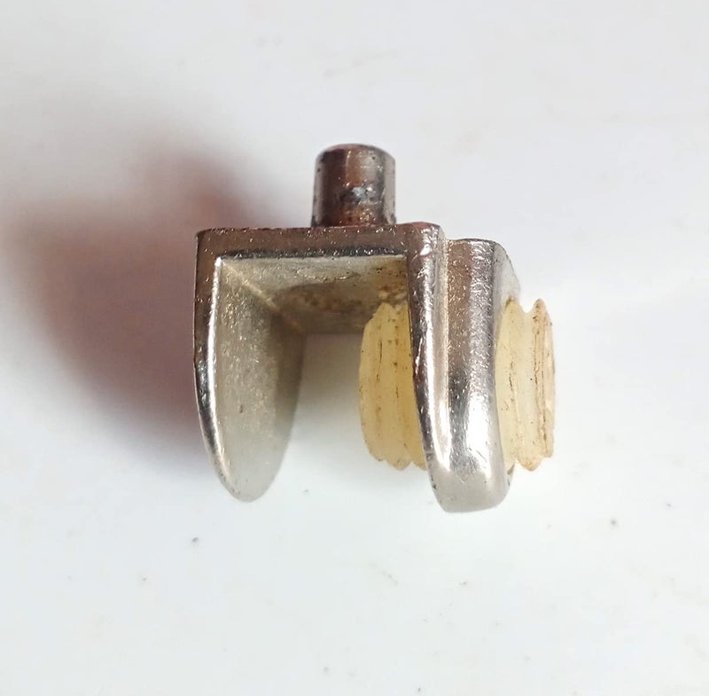 Circular Metal Glass Shelf Clamp 6 Pcs 10mm  - Image 3