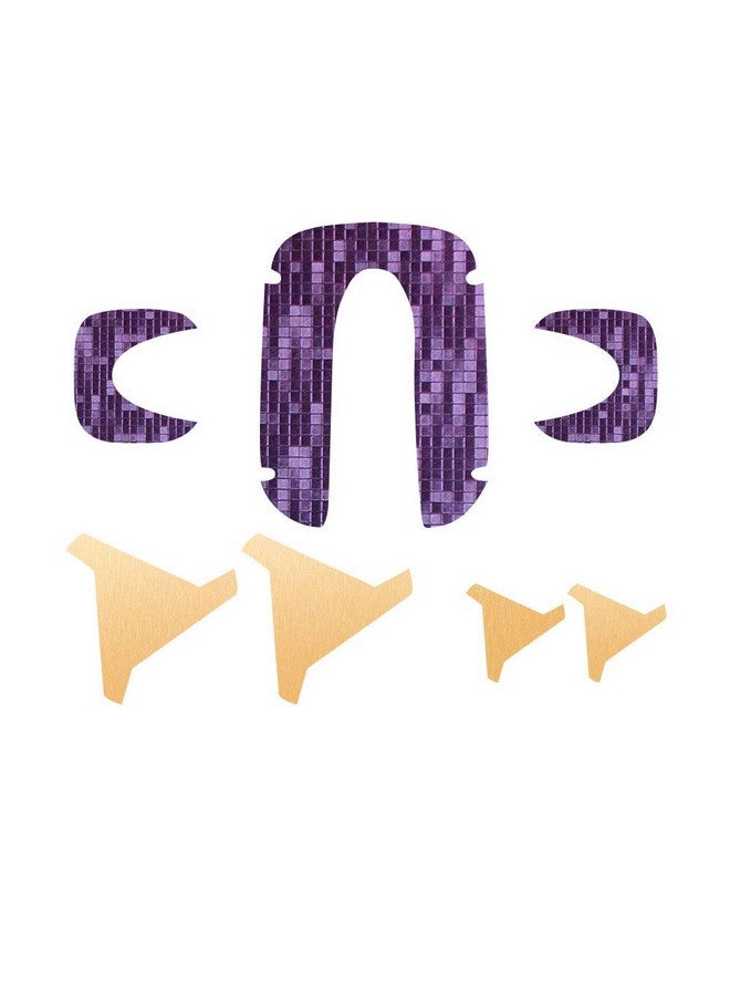 IPG For Vector Robot Face Screen Guard Decoration Kit Protector From Unexpected Attacks Of Kids And Pets.Include Wheels&Body Set 7 Units Decals+2 Units Screen Protector (Purple & Gold) - Image 5