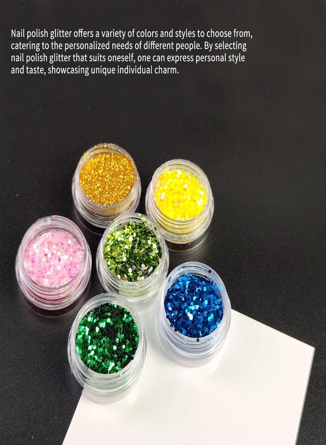 Sullmar 18Colour Nail Glitter for Dazzling Nail Art Professional Quality Glitter for Nails Sparkling Glitter Powder Appropriate for Nail Designs BodyGlitter Appropriate for DIY Nail Decorations - Image 4