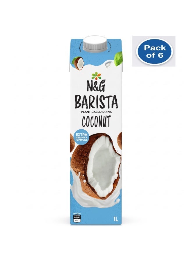 Juhayna N&G Coconut Milk Barista - 1 Liters pack of 6