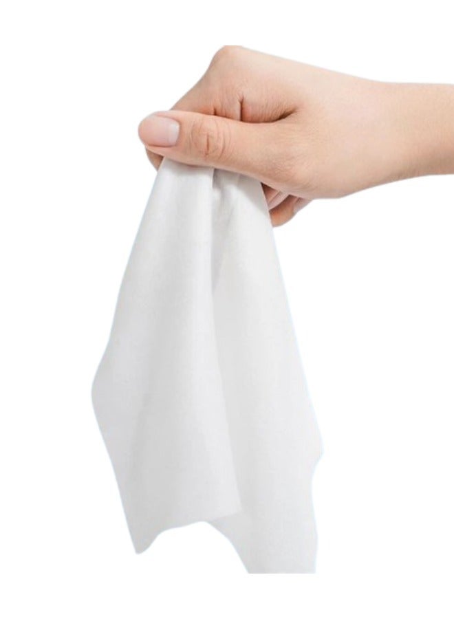 Halapack [200 قطعة] مناديل مبللة منعشة من هالاباك بيضاء اللون برائحة فلورية - مثالية لتنظيف اليدين بعد تناول الطعام - Image 3