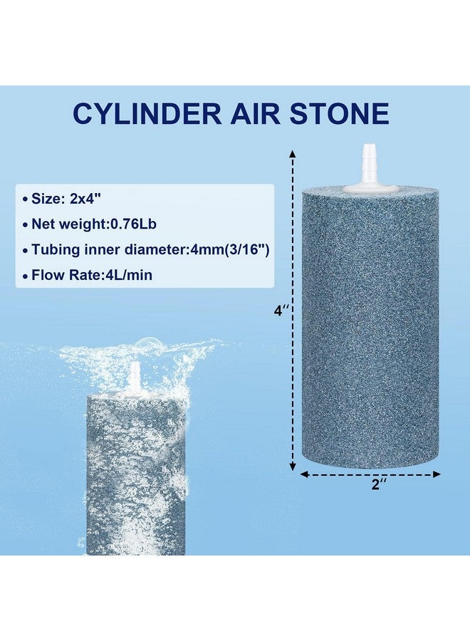 Simple Deluxe 4" X 2" Large Air Stone Cylinder for Fish & Plant in Aquarium and Hydroponics Air Pump, 10 Pack - Image 2