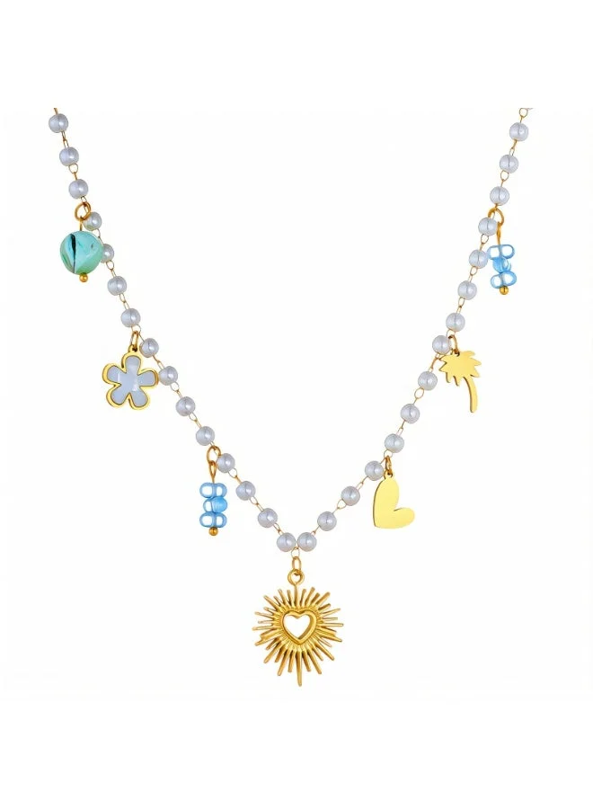 Azure Shoreline Necklace