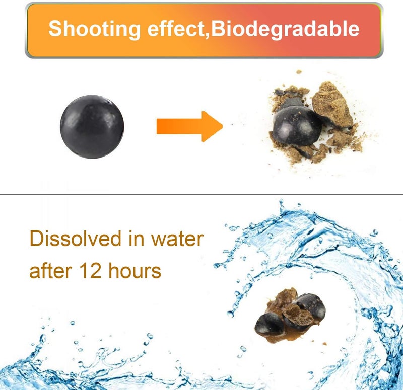 L Continue 1500 Pieces Diameter 3/8" Slingshot Ammo Biodegradable Hard Clay Ball. - Image 3