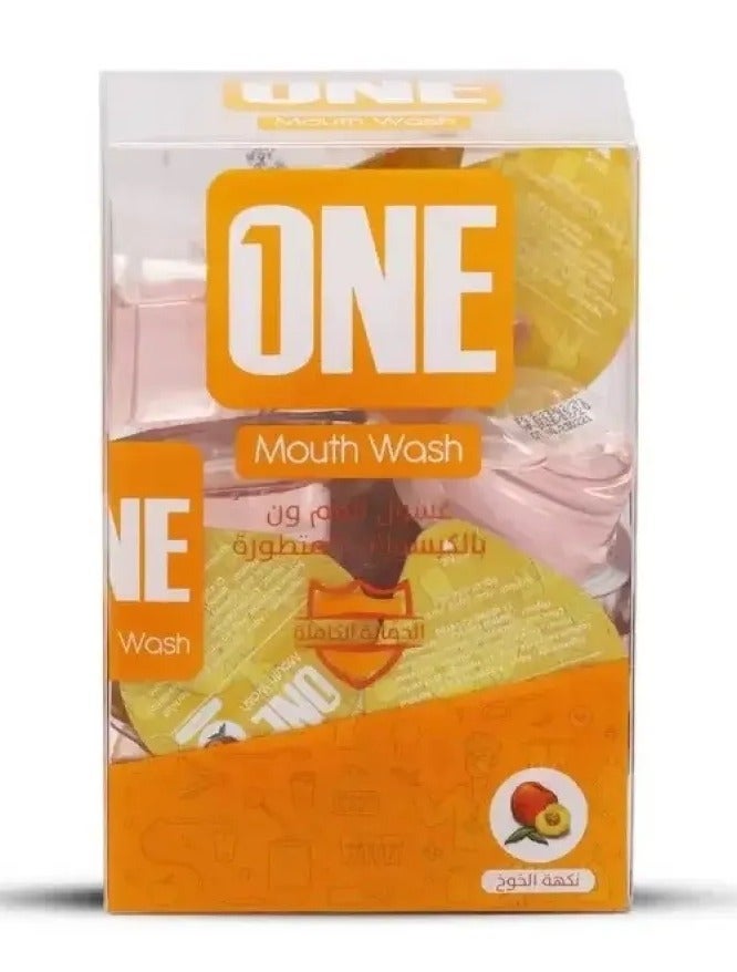 وان كبسولات غسول الفم بنكهة الخوخ من وان 20 كبسولة * 15 مل - Image 2